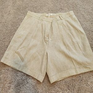 Frame Linen Blend Trouser Short Sz 14